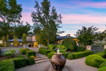 13200 ARNOLD DRIVE GLEN ELLEN CA landscaped garden at sunset